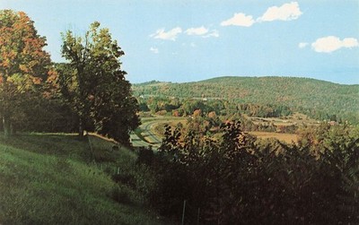 Putney Vermont Route 5 Windham College Valley Landscape Vtg Postcard J58