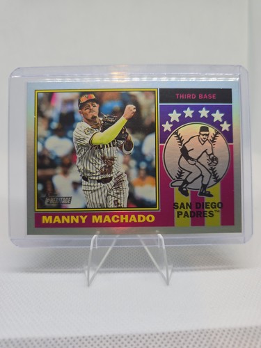 Manny Machado [Holographic] #76PI-7 2025 Topps Heritage 1976 Player Icon card