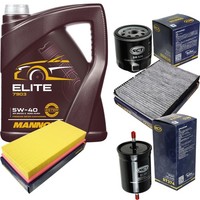 SCT Inspektionspaket 5L Mannol Elite 5W-40 FüR VW Golf IV 1.6 FSI Bora