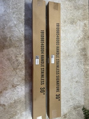 GE Cafe Brushed Stainless Handles for 30'' Wall Double Ovens - New Sealed In Box