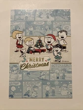Hallmark Peanuts "Snoopy & Co" Merry Christmas Greeting Card (+Envelope 5x7").