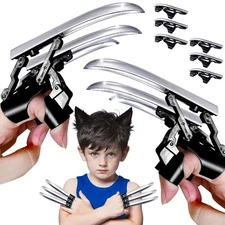 6Pcs Plastic Retractable Wolf Claws,Extendable Articulated Finger Extensions ...