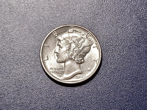 Gem BU FSB 1942-P Mercury Dime