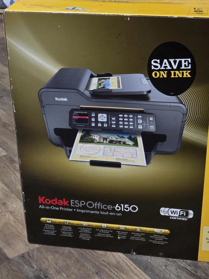 Kodak ESP Office 6150 All-in-One Printer NEW Open Box Wireless Print Scan Fax - Image 2 of 4