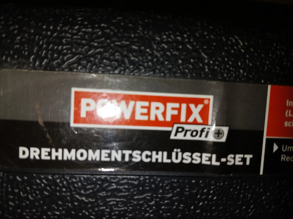 POWERFIX Drehmomentschlüssel Set Steckschlüssel Werkzeug Schwarz - Bild 4 von 4