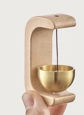 Wooden Door Bell Japanese Wind Chime Home Decor Garden Shopkeeper Reminder