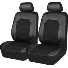 CAR PASS Universal Leather Two Front Seat Covers,Sport seat Covers fits Most ...