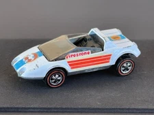 Vintage Hot Wheels Redline 1969 White Enamel Jack Rabbit Special - OG DECALS!!