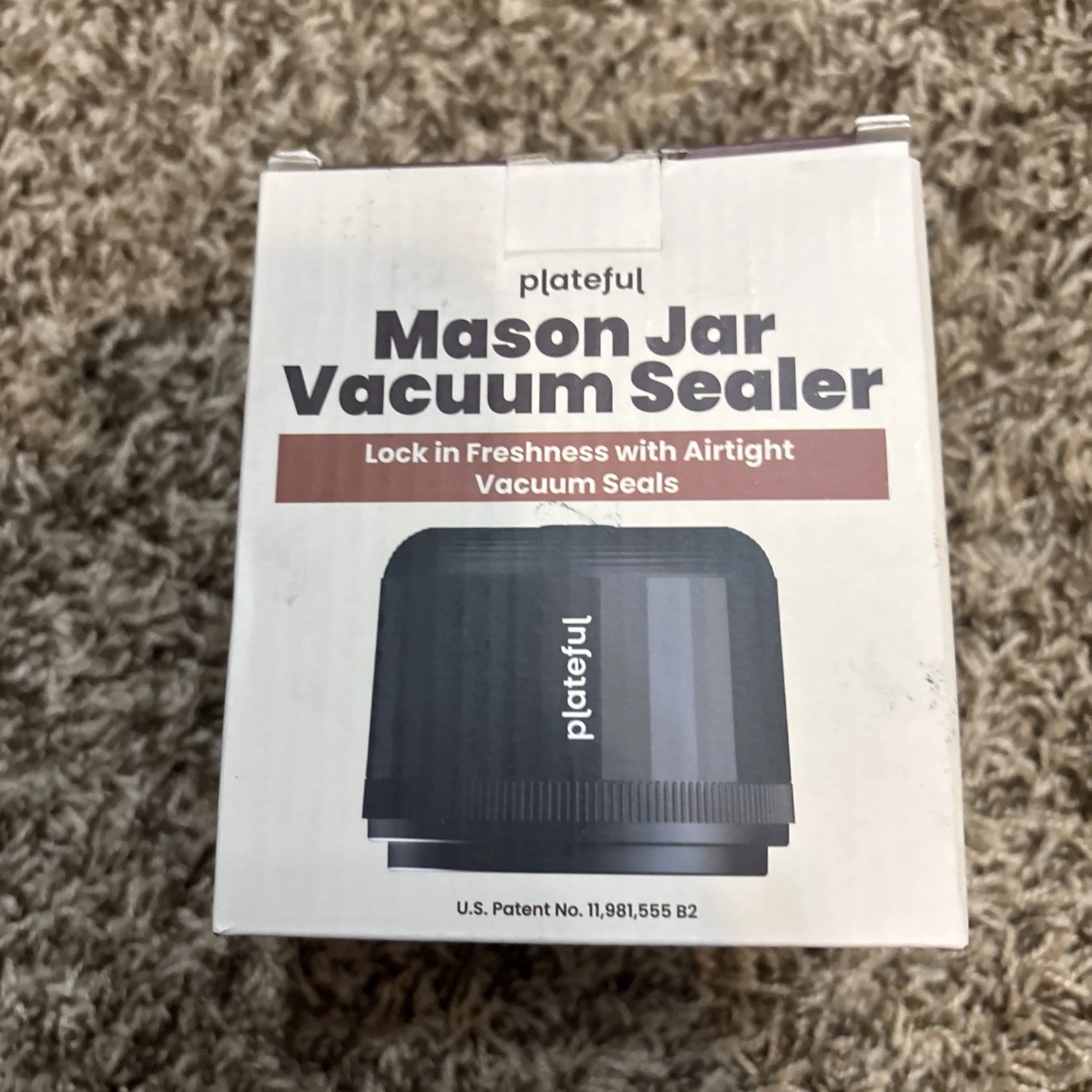 Plateful Electric Mason Jar Vacuum Sealer Kit Wide Mouth and Regular Mouth Jars