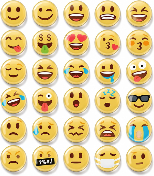 30 KüHlschrankmagnete, 3D Magnete FüR KüHlschrank, Emoji Set-image