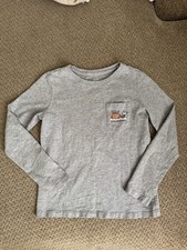 Vineyard Vines Holiday Long Sleeve T-shirt Rudolph Kids Size S 7/8 