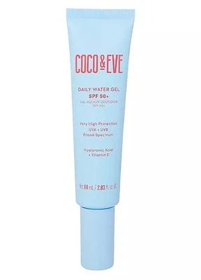 Coco & Eve Daily Water Gel SPF 50+ Sunscreen - Sun Face Protection Against...
