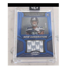  NGJM-41 Jaxon Smith-Njigba 2023 Panini  New Generation Jerseys Mirror Blue #/99