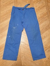 Vetement de travail homme  ancien pantalon  FRANCE bleu de travail