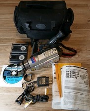 JVC GR-SXM740U Super VHS-C Camcorder w/Charger Battery Tapes  Bag Tested