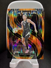 2025 Panini Select WNBA #185 Kiah Stokes Orange Flash Prizms - Las Vegas Aces