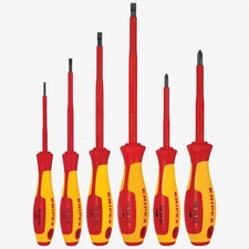 Knipex Insulated VDE Screwdriver Set, 6 Pieces