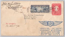 Springfield, Illinois State Fair Airmail Special Flight, 1926 2c