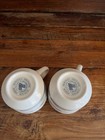 Longaberger Pottery Set Of Coffee Tea Mugs Blue Accents New Without Box USA — photo 2