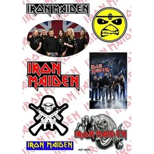 English Heavy Metal Band Sticker Pack Soldier Claw Eddie Guns Members Tour