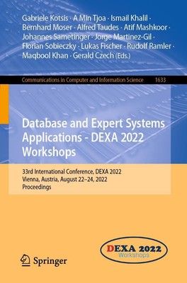 Database and Expert Systems Applications - DEXA 2022 Workshops Kotsis (u. a.)