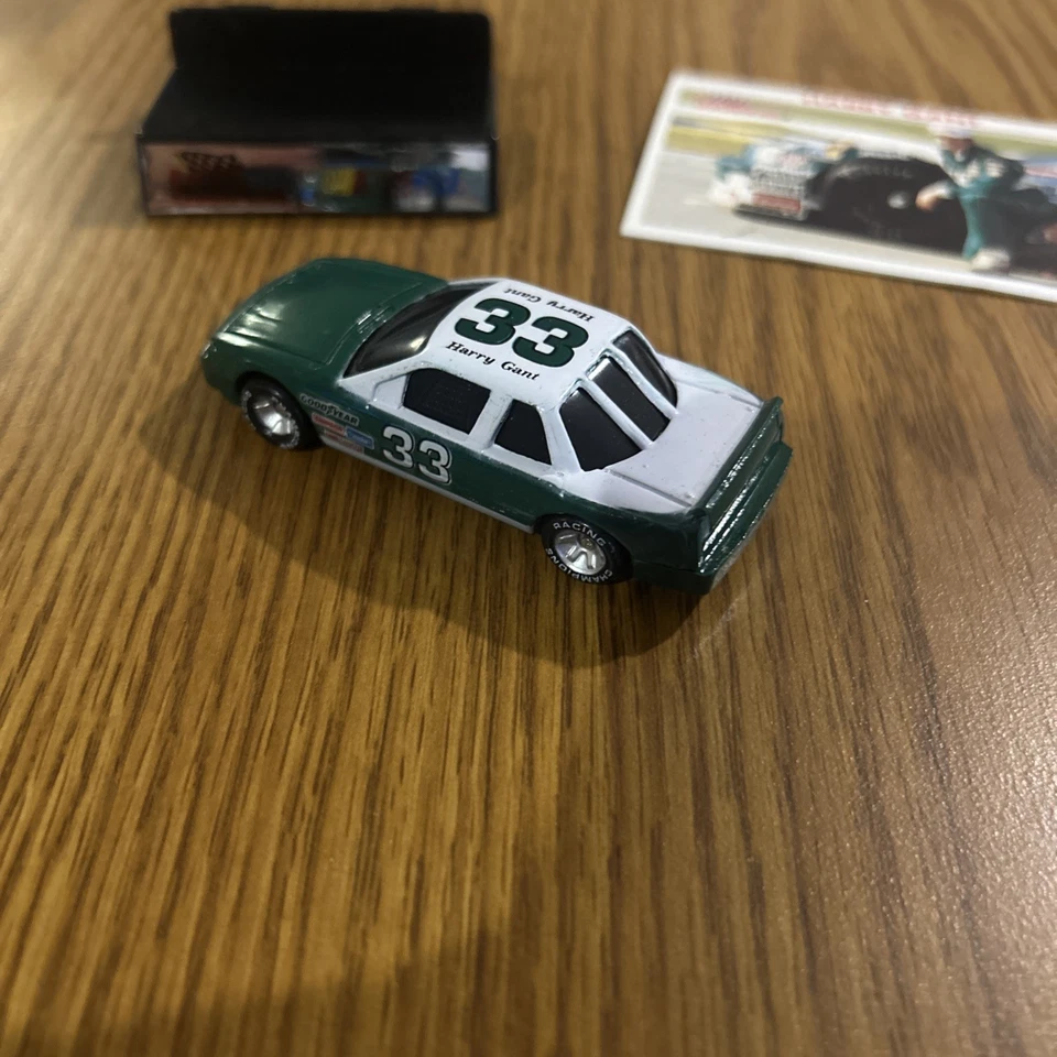 Vintage 1989 Racing Champions 1/64 Harry Gant #33 - In Plastic Case W/ Card&Base - Image 3 of 4
