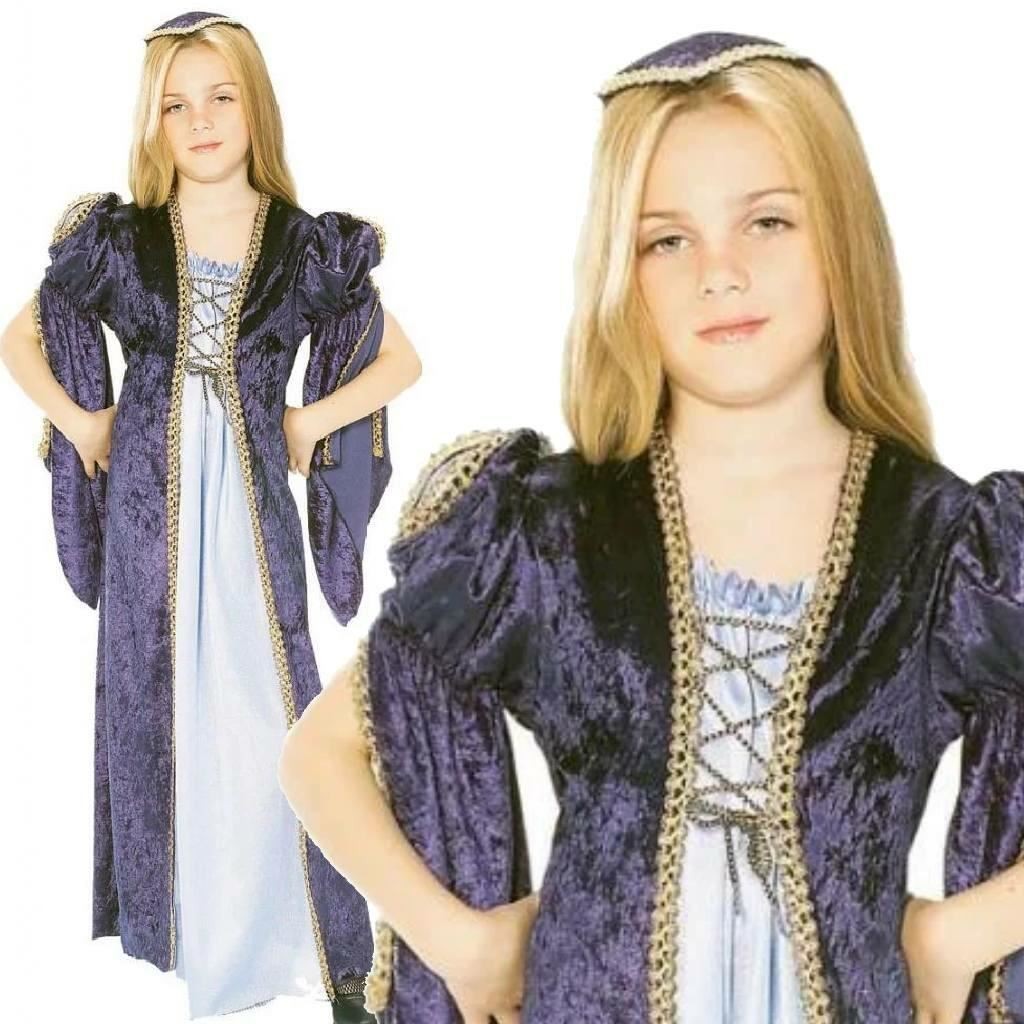 Disfraz de princesa Julieta infantil | Mediano (edades 5-7 años altura 132 cm)