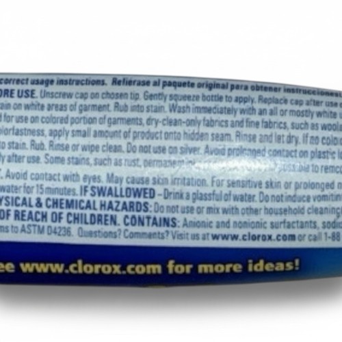 Clorox Bleach Pen Gel Discontinued Stain Remover Precision Cleaner 1oz - Picture 4 of 4