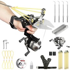 Fishing Slingshot Set for Outdoor Hunting - Versatile Slingshot with Stainless S