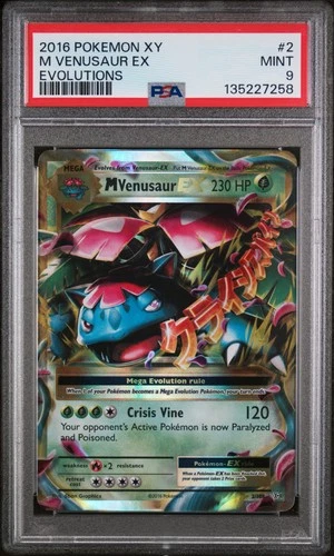 M Venusaur Ex Evolutions Pokemon Xy Evolutions 2/108 PSA 9