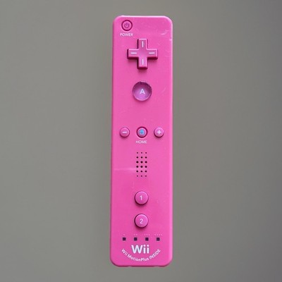Official Wii Remote Nintendo Motion Plus Inside OEM Controller Pink RVL-036 READ