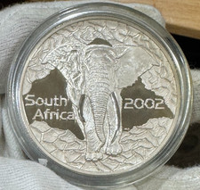 SOUTH AFRICA 2002 ~ STRENGTH OF AFRICA ~ SILVER 20 CENTS ~ 1 TROY OUNCE
