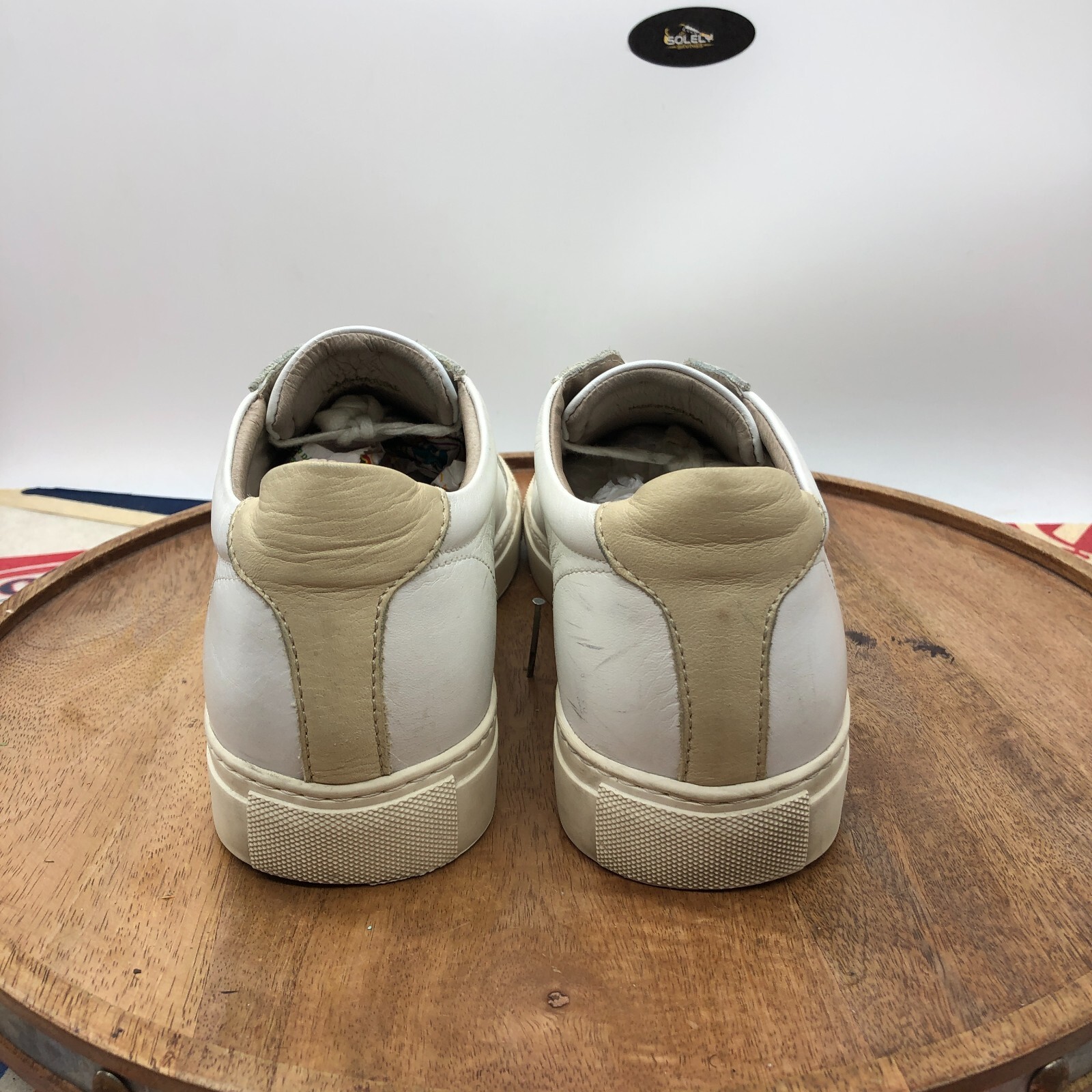 Official Program White Soft Leather Low Minimal S… - image 4