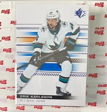 2019-20 sp authentic hockey blue foil erik karlsson #81