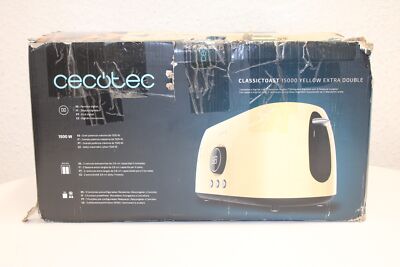 Cecotec ClassicToast Digitaler Toaster Yellow 1500W Neu Rechnung MwSt