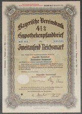 Bayerische Vereinsbank Hypothekenpfandbrief Ser. 17 4,5 % 1940 2000 RM