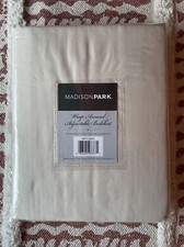 NEW Madison Park - Simple Fit Wrap Around Adjustable Bedskirt Ivory One Size OS