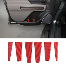 Carbon Fiber Red Door Storage Slot Trim Panel For Hummer EV 2024-2025