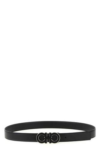 FERRAGAMO Black Men's Gancini Reversible Belt New & Authentic