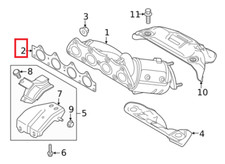HYUNDAI VENUE QX EXHAUST MANIFOLD-GASKET 2019-2021-GENUINE  HYUNDAI