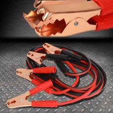 HEAVY DUTY 10 GAUGE 12 FT BATTERY BOOSTER CABLE EMERGENCY POWER JUMPER 200 AMP