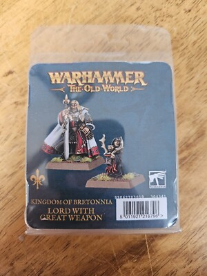 Warhammer Fantasy Alter Weltherr mit großem Waffenmetall