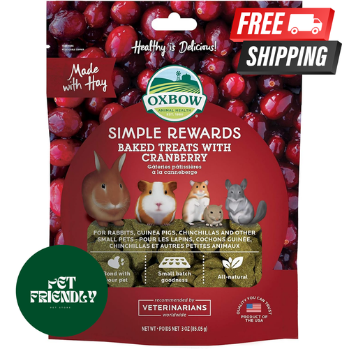 Simple Rewards Baked Treats with Cranberry and Hay for Rabbits, Guinea Pigs eBay