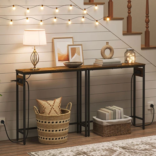 Konsolentisch mit Ladestation Flurtisch Sofatisch Vitrinentisch - Bild 6 von 23