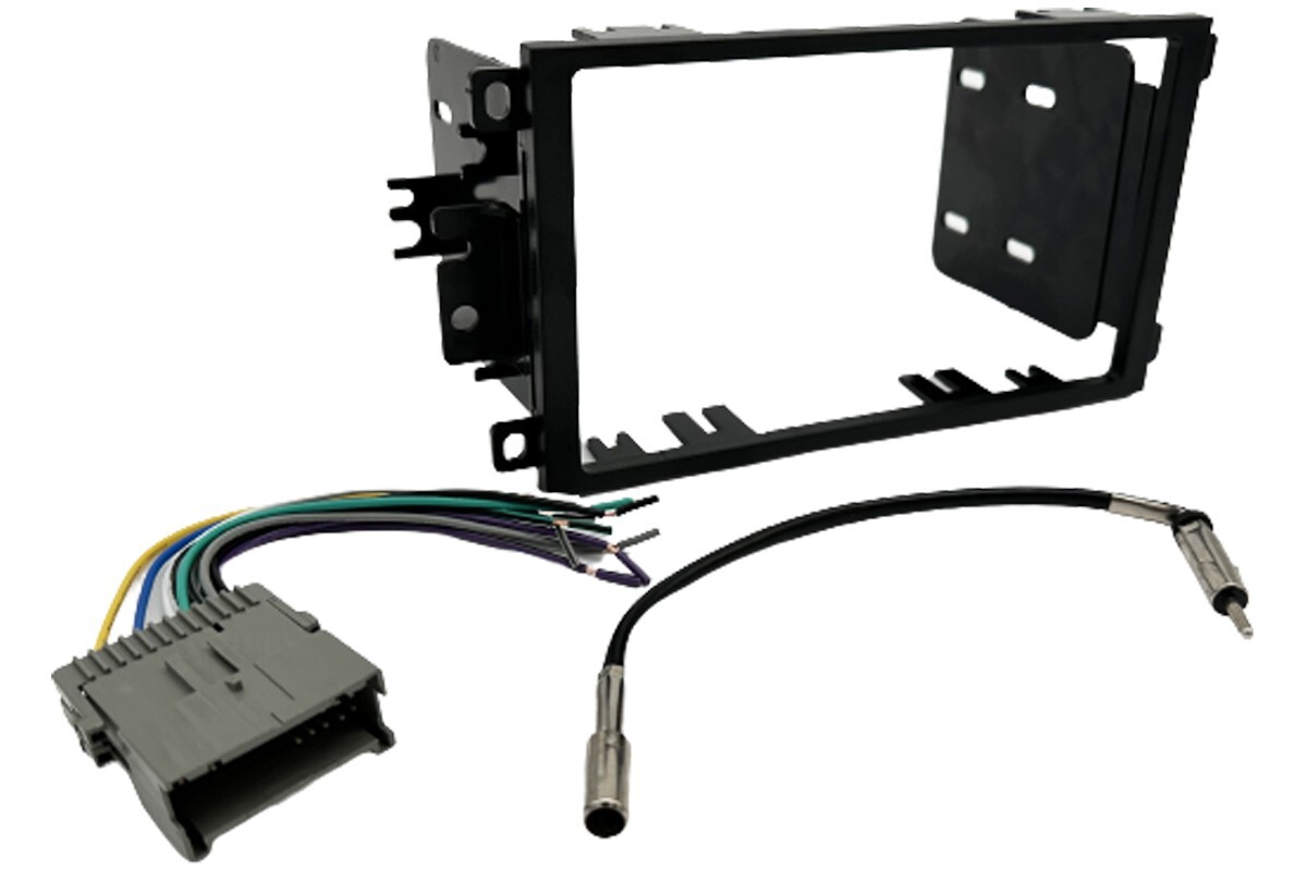 Stereo Double ISO DIN Dash Kit Wire Harness Antenna Adapter Radio