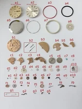 Omega Caliber 1020 Movement Parts Fork Wheel Spring Bridge 1010 1012 1021 1022 6