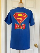 SUPERMAN Camiseta Azul Top Talla M Hombre Día del Padre Regalo