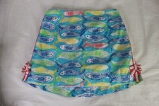Lily Pulitzer Multicolor Fish Print SKORT Girls Size 12