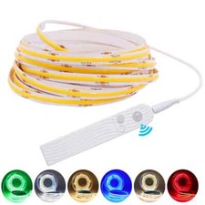 USB Powered 5V COB LED Strip Light PIR Motion Sensor Flexible LED Tape 320Leds