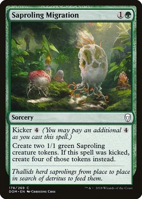 Saproling Migration Foil Dominaria 178 NM MTG